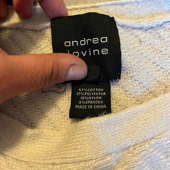 Gray Sweater by Andrea Jovine. Size Large - Picture 3 of 3